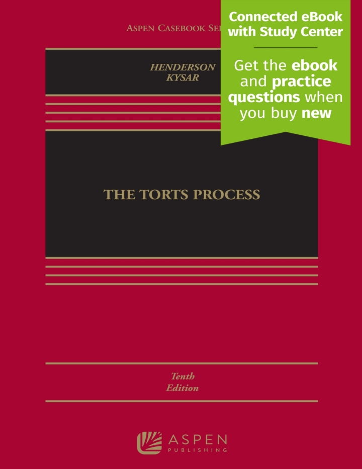 Torts Process 10th Edition